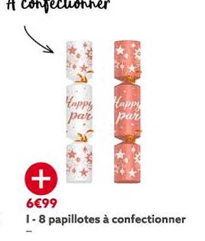 8 papillotes à confectionner