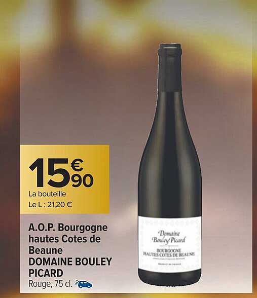 a.o.p. bourgogne hautes côtes de beaune domaine bouley picard