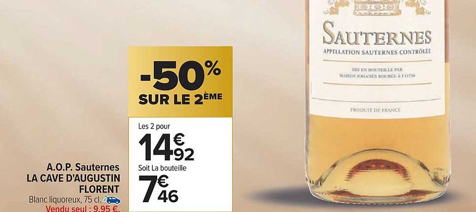 a.o.p. sauternes la cave d'augustin florent