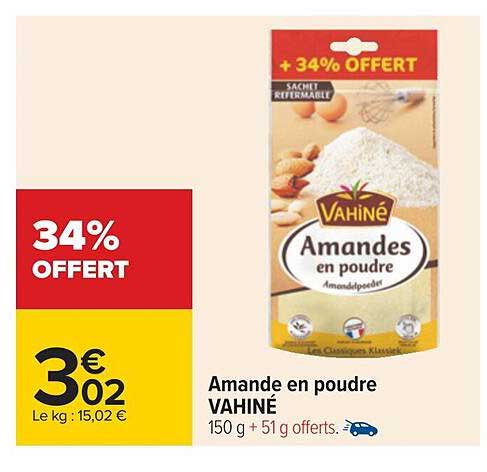 Amande En Poudre Vahiné