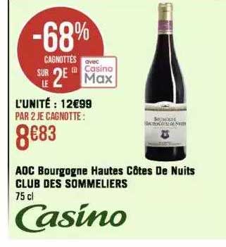 aoc bourgogne hautes côtes de nuits club des sommeliers