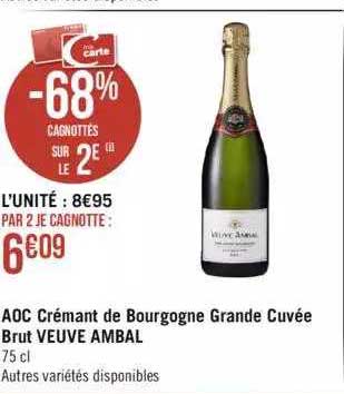 aoc crémant de bourgogne grande cuvée brut veuve ambal