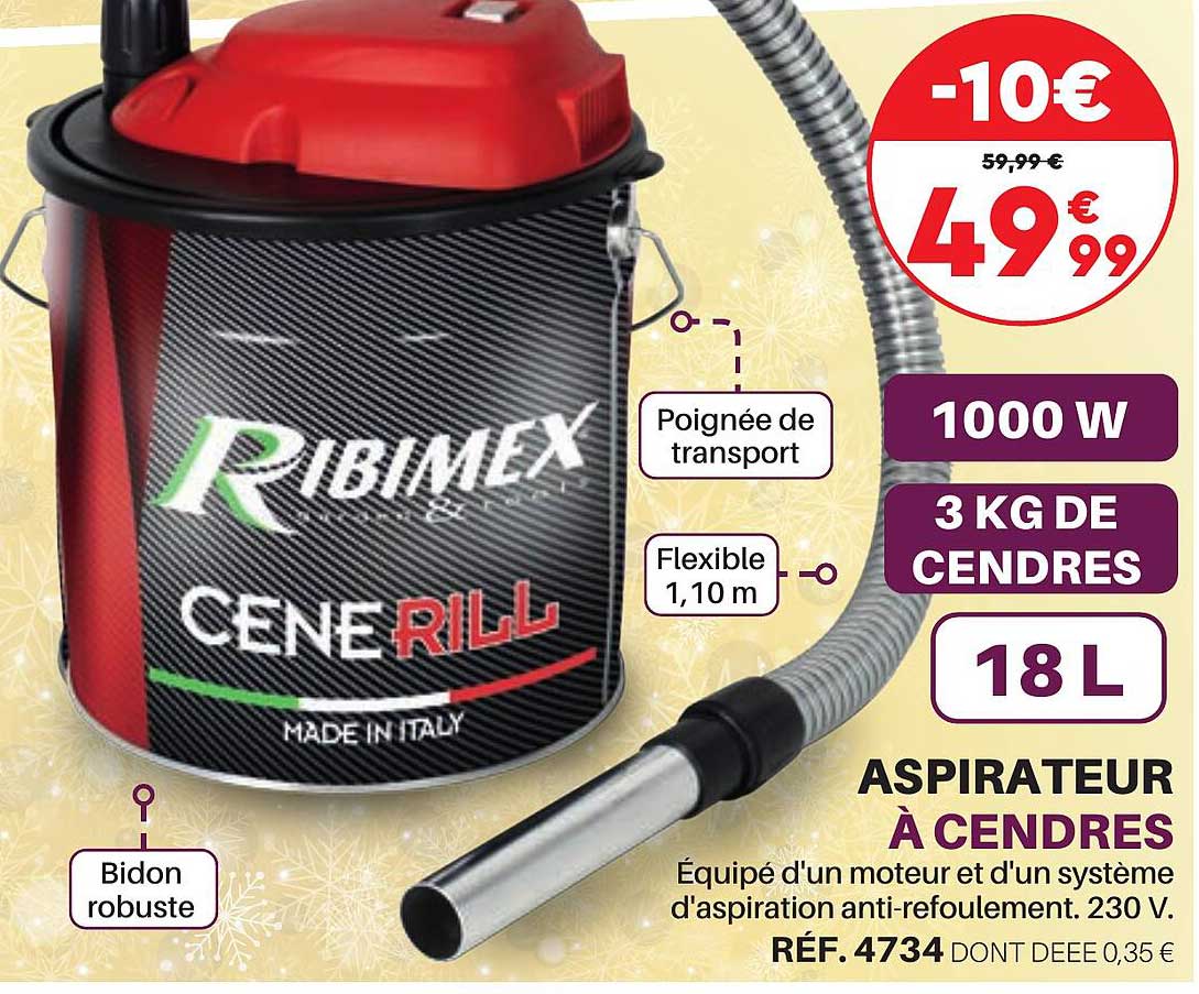 aspirateur à cendres