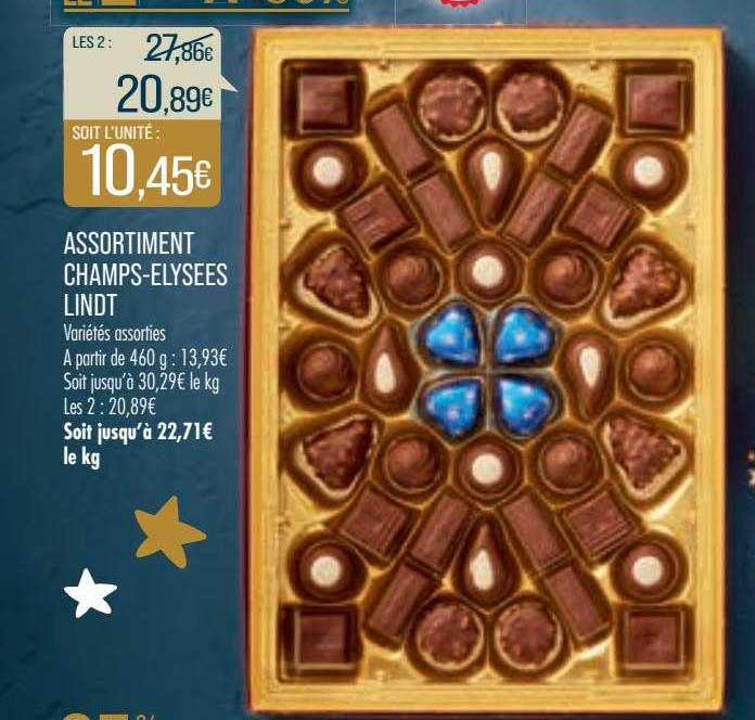 assortiment champs-élysées lindt