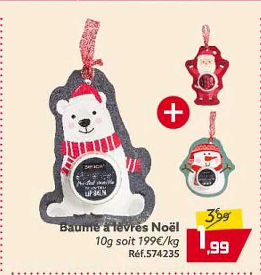 baume à lèvre noël