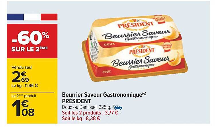 Beurrier Saveur Gastronomique Président