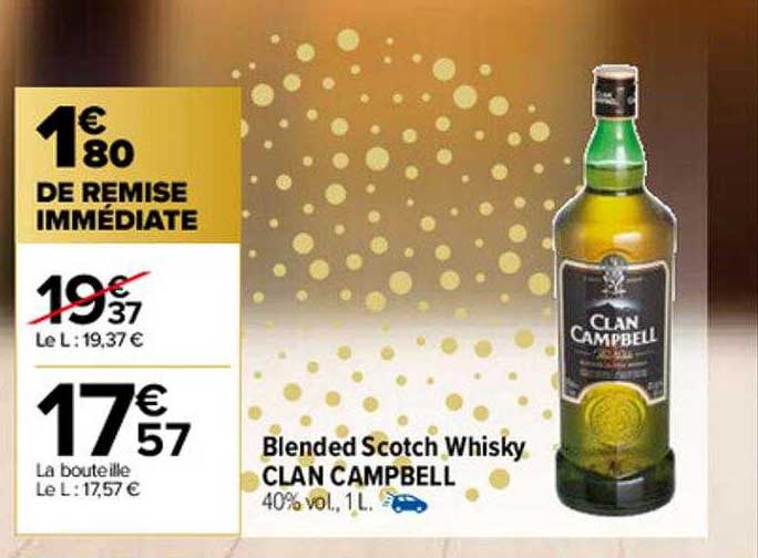 blended scotch whisky clan campbell