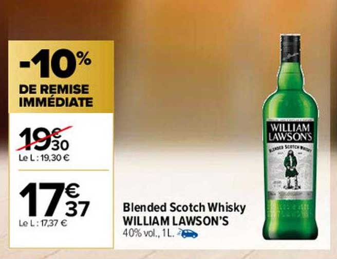 blended scotch whisky william lawson's