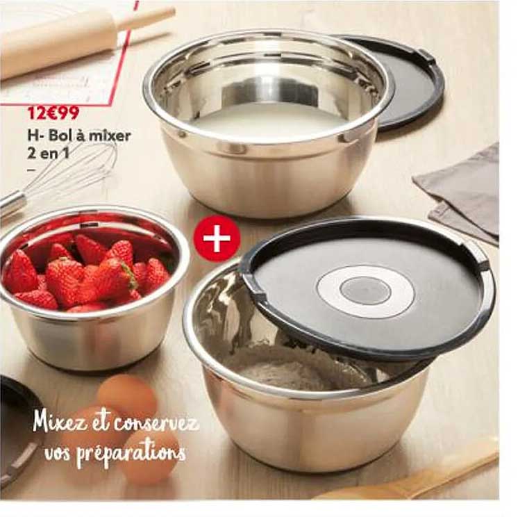 bol à mixer 2en1