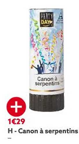 canon à serpentins