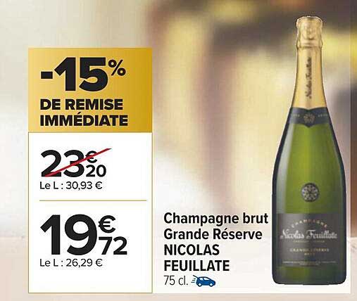 Champagne Brut Grande Réserve Nicolas Feuillate