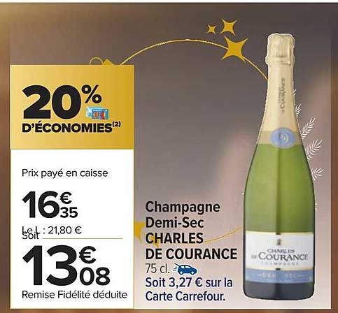 champagne demi-sec charles de courance