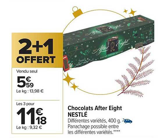 chocolats after eight nestlé