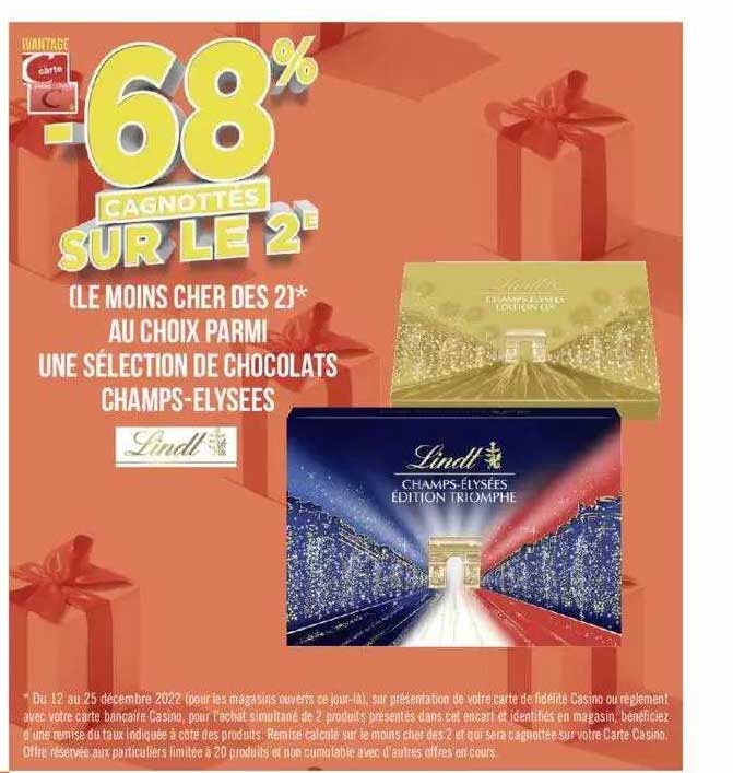 chocolats champs-élysées lindt
