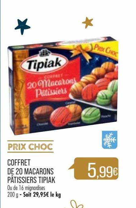 coffret de 20 macarons pâtissiers tipiak