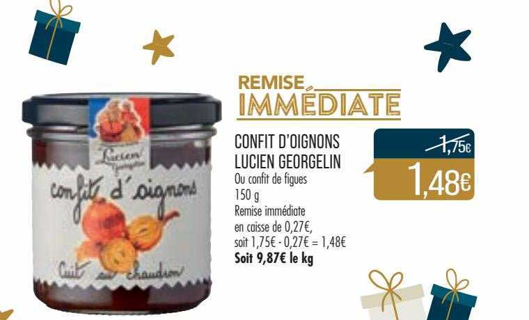 confit d'oignons lucien georgelin