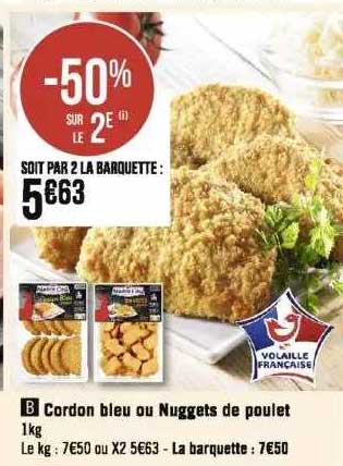 Cordon Bleu Ou Nuggets De Poulet