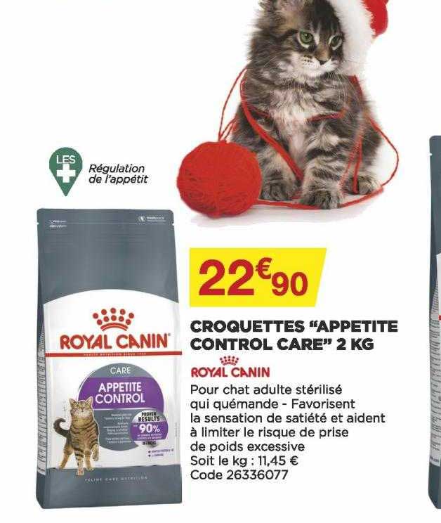 croquettes "appetite control care" 2 kg royal canin