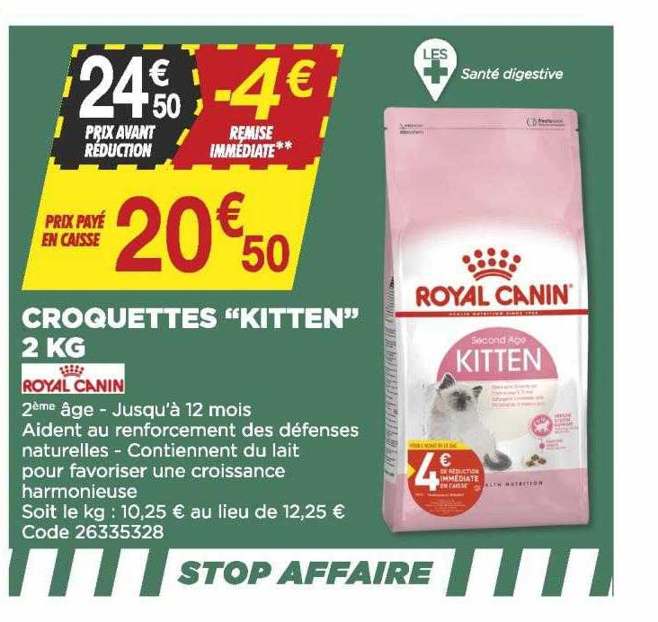 croquettes "kitten" 2 kg royal canin