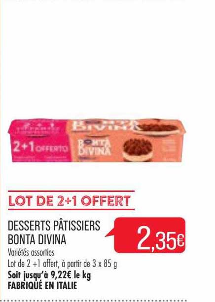 desserts  pâtissiers bonta divina