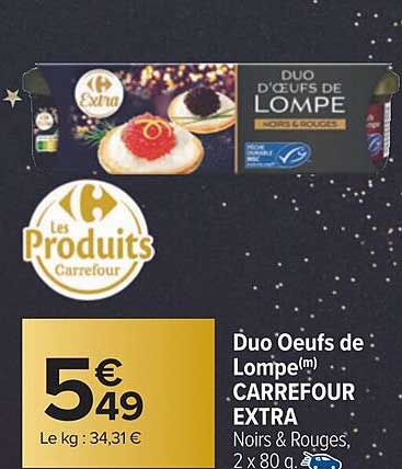 Duo œufs De Lompe Carrefour Extra