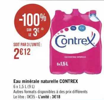 Eau Minérale Naturelle Contrex