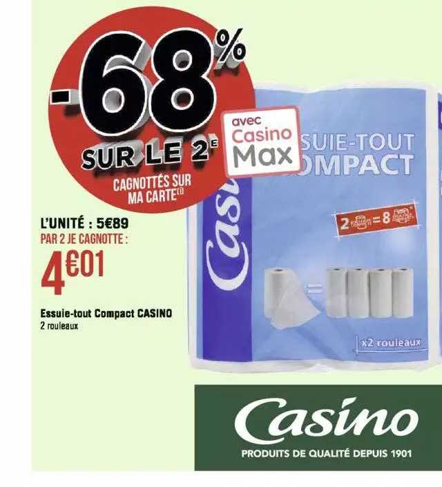 essuie-tout compact casino