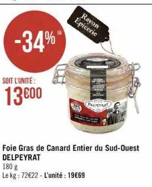 foie gras de canard entier du sud-ouest delpeyrat