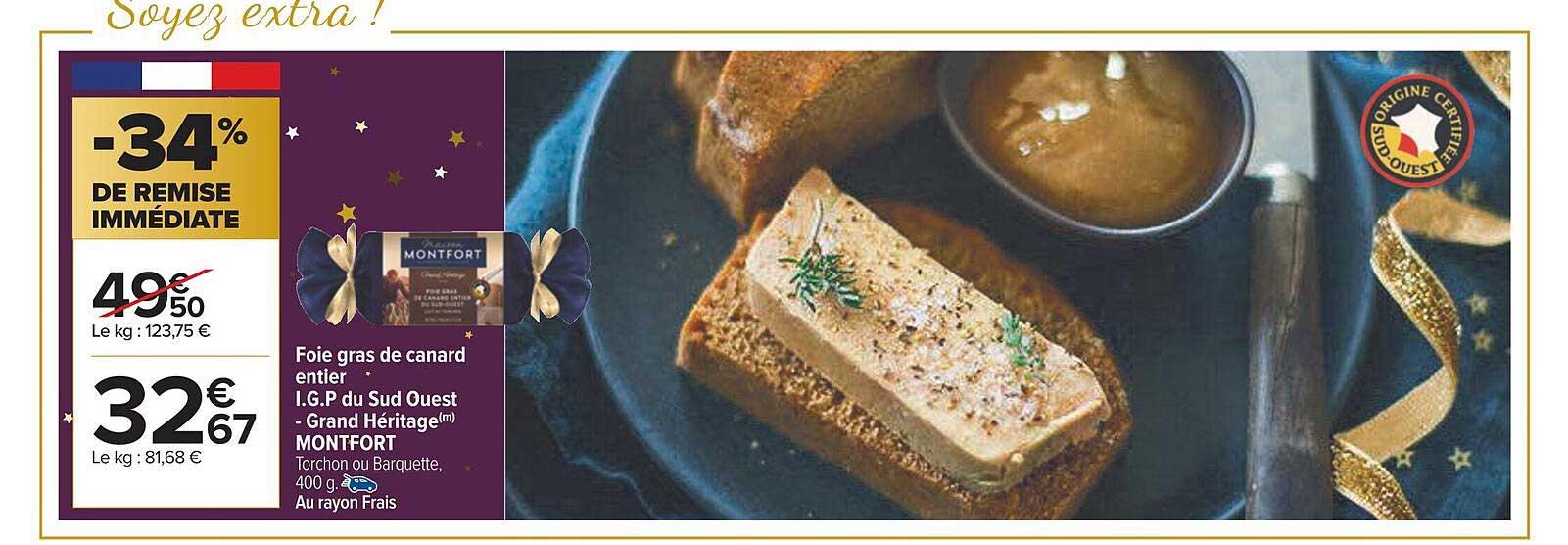 foie gras de canard entier i.g.p. du sud-ouest - grand héritage montfort