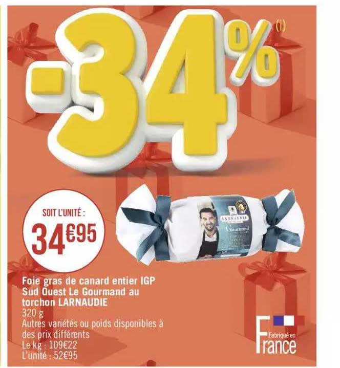 foie gras de canard entier igp sud ouest le gourmand au torchon larnaudie