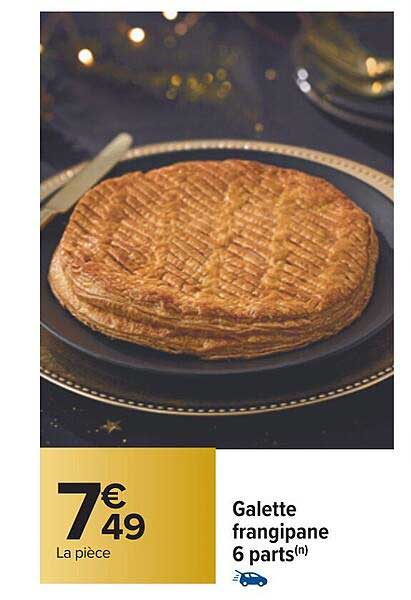 galette frangipane 6 parts