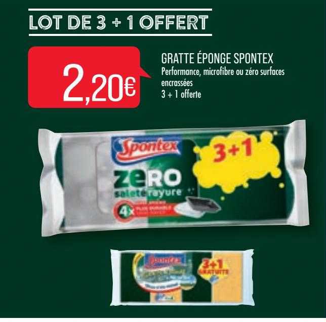 gratte éponge spontex