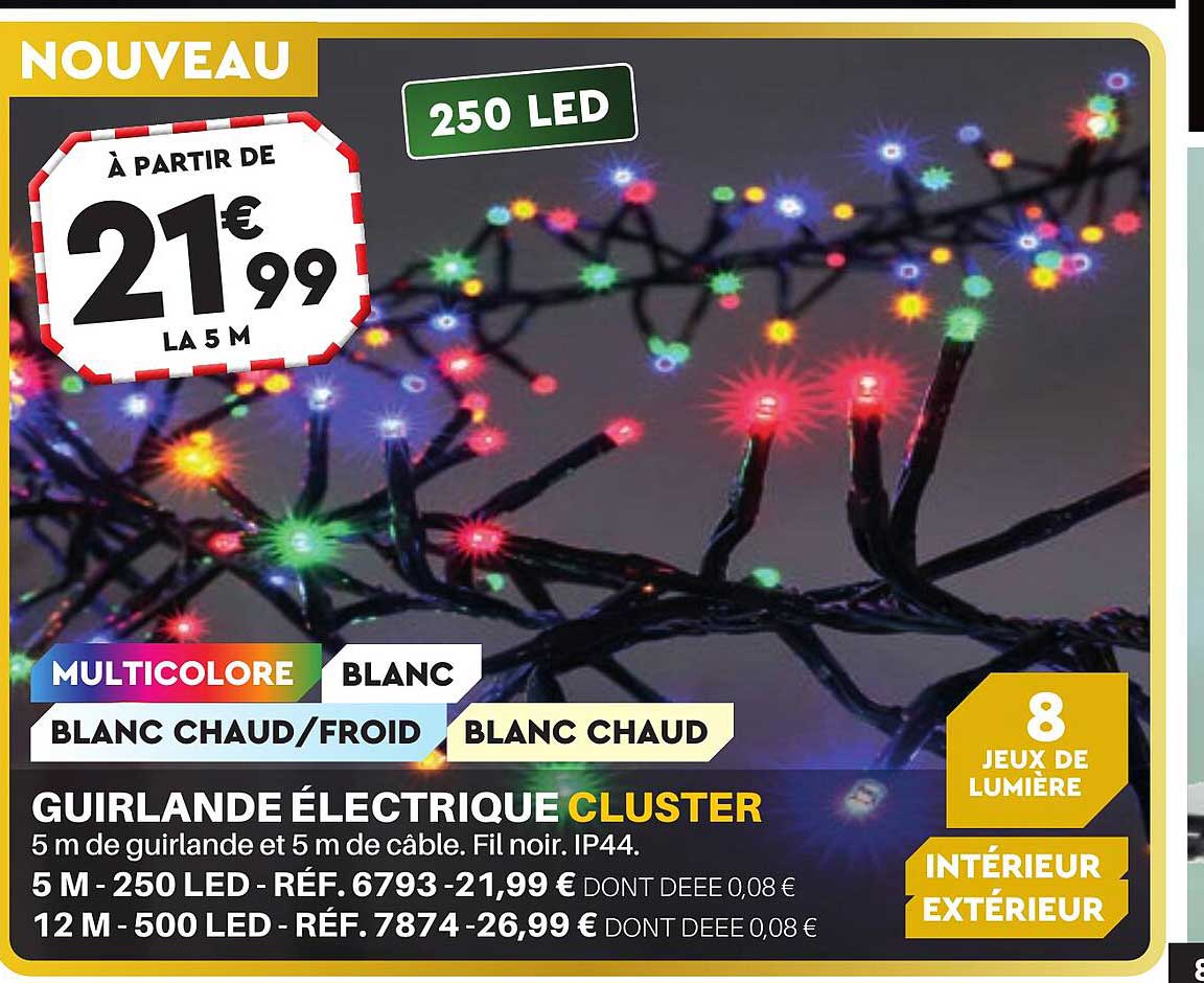 guirlande électrique cluster