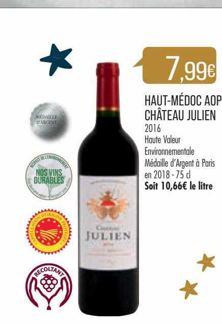 haut-médoc aop château julien 2016