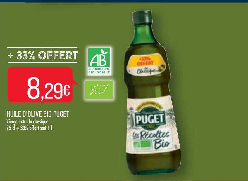 Huile D'olive Bio Puget