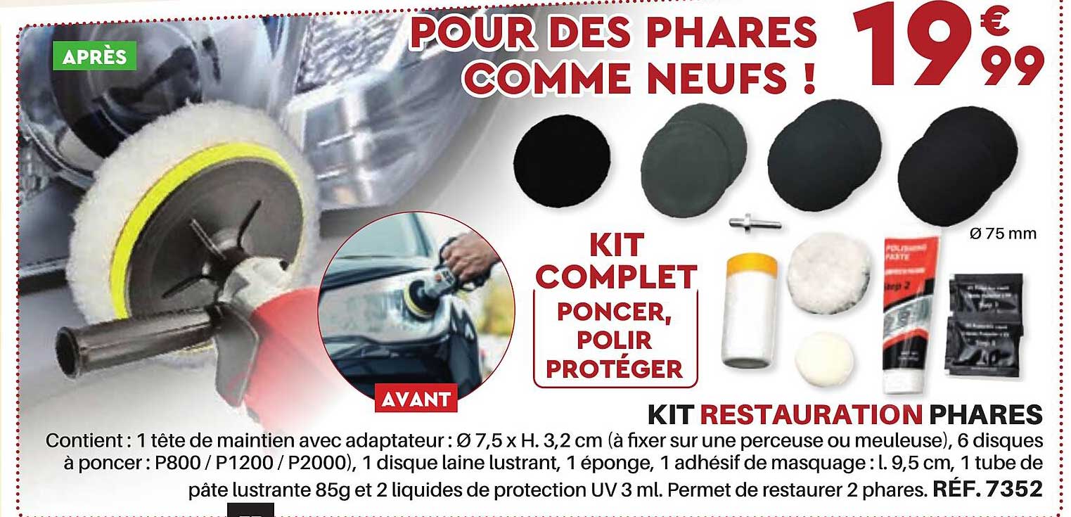 kit restauration phares