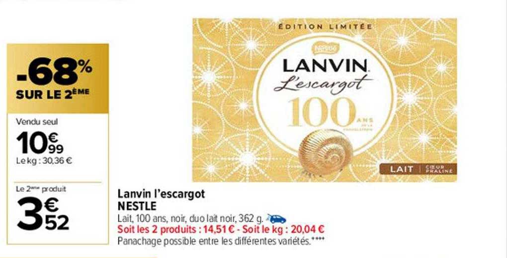 Lanvin L'escargot Nestlé