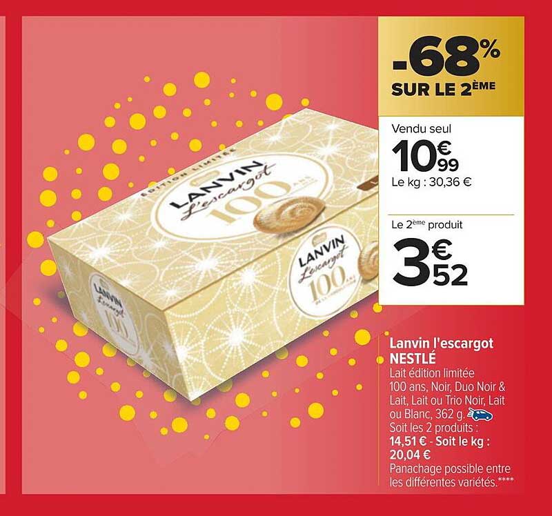 lanvin l'escargot nestlé