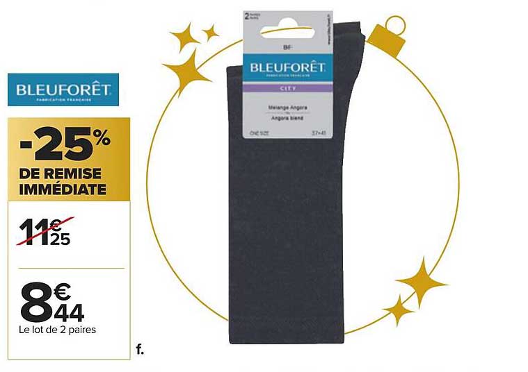 le lot de 2 paires bleuforêt