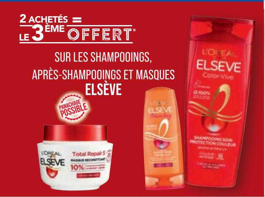 les shampooings, après-shampooings et masques elsève