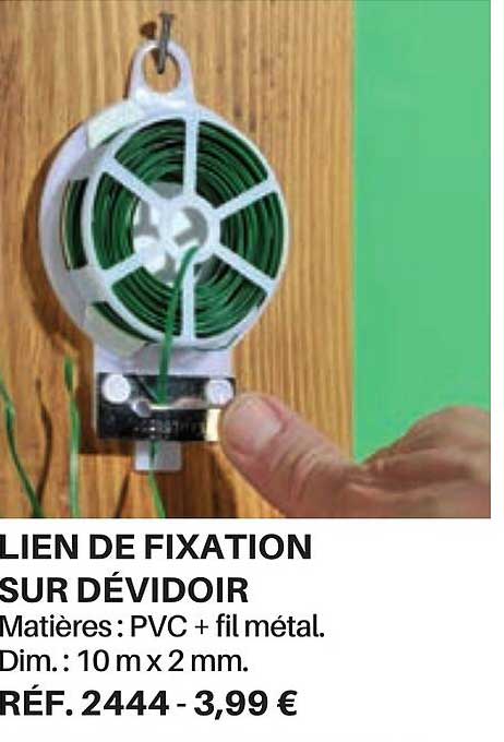 lien de fixation sur dévidoir