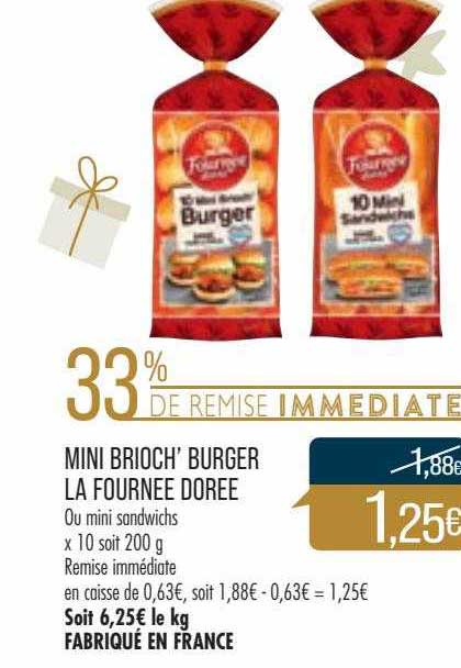 mini brioch' burger la fournée dorée