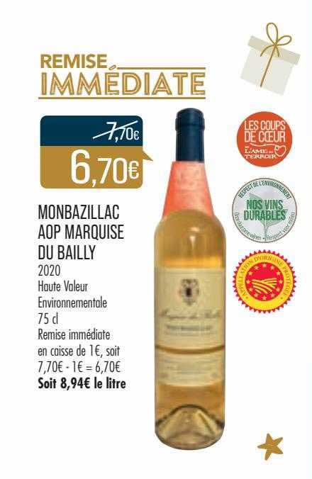 monbazillac aop marquise du bailly 2020