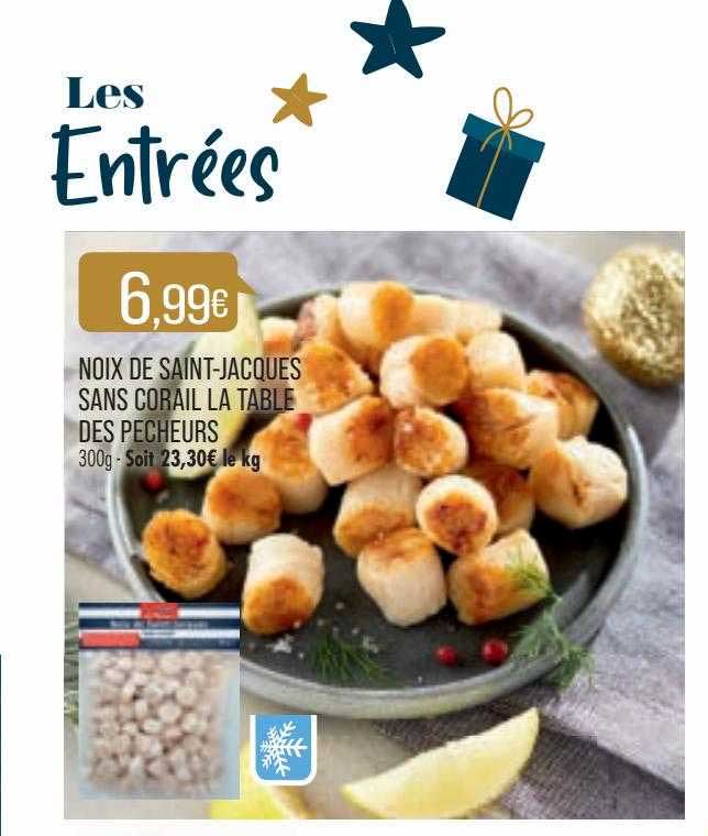 Noix De Saint-jacques Sans Corail La Table Des Pêcheurs