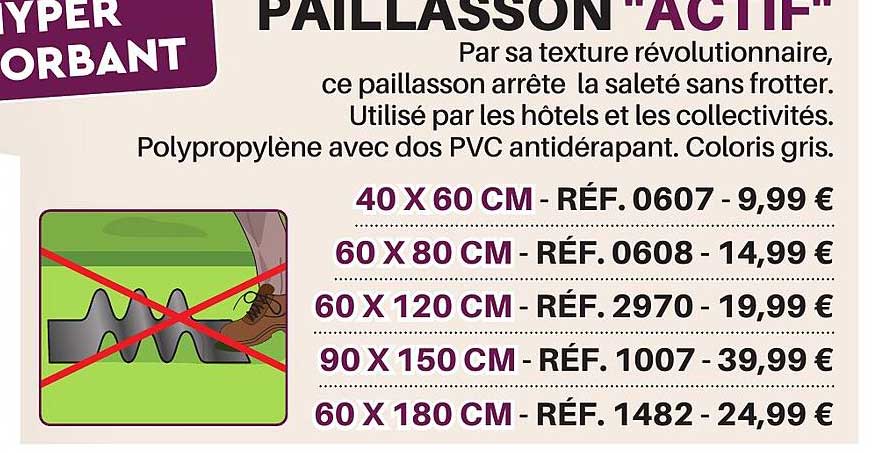Paillasson "actif"