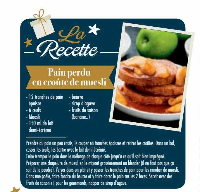 pain perdu en croûte de muesli