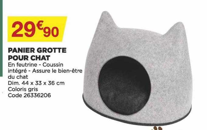 panier grotte pour chat