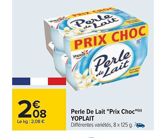 perle de lait "prix choc" yoplait