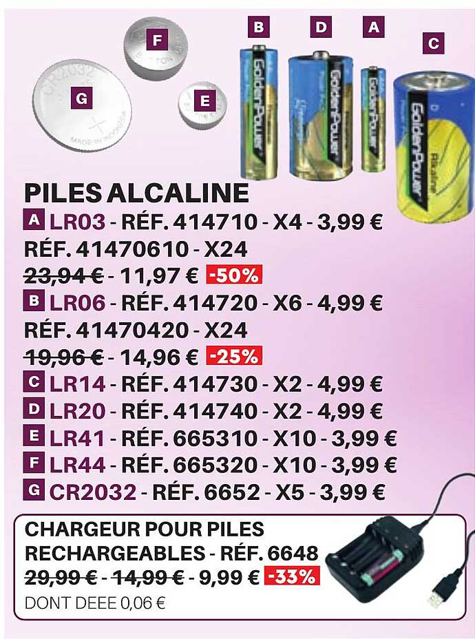 piles alcaline