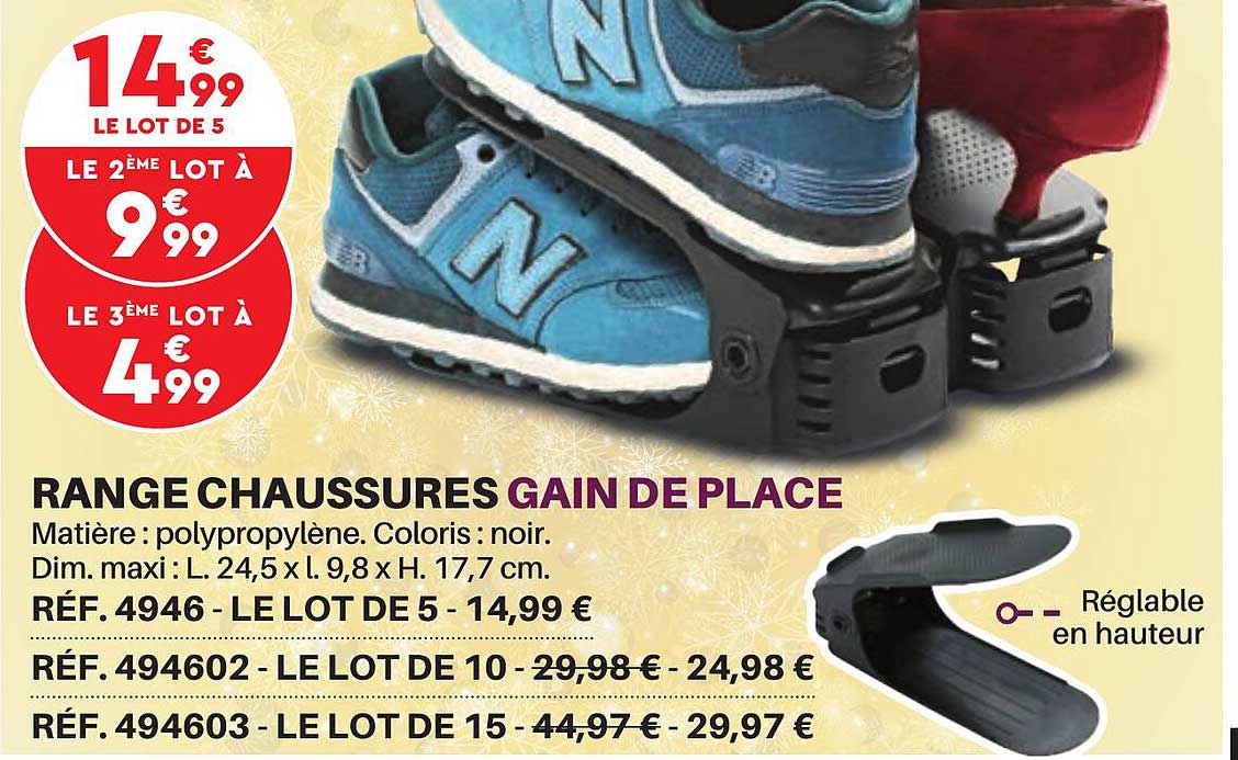 range chaussures gain de place
